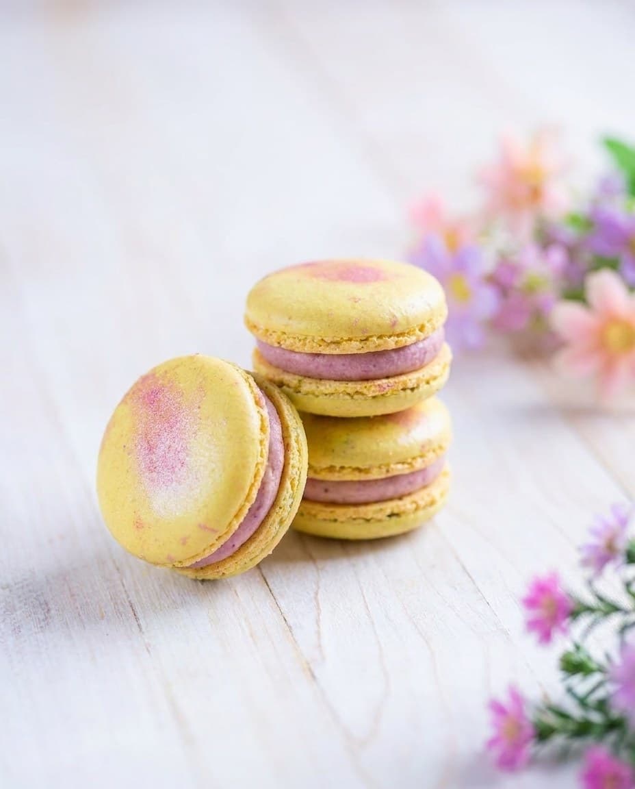 Macarons Lămâie și afine — MAYARONS